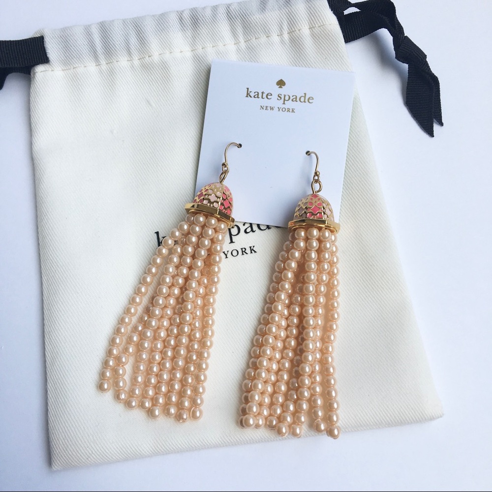 Kate Spade Pearl Tassel Earrings